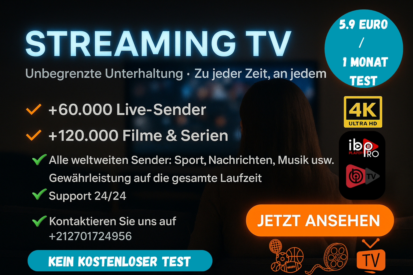 Starte dein Premium-Entertainment für nur 5,9 €!