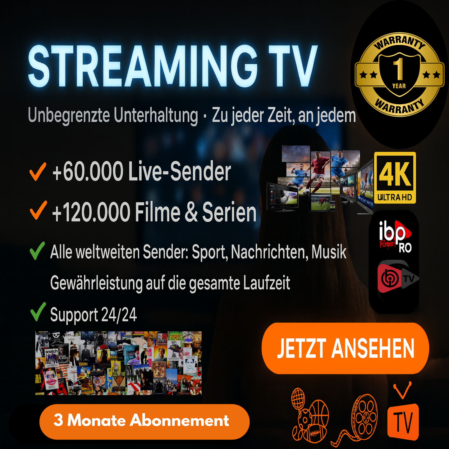 Starte dein Premium-Entertainment für nur 7,9 €!